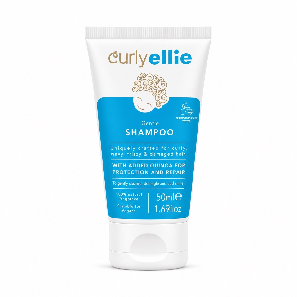 Švelnus šampūnas CurlyEllie Gentle Shampoo 50 ml.