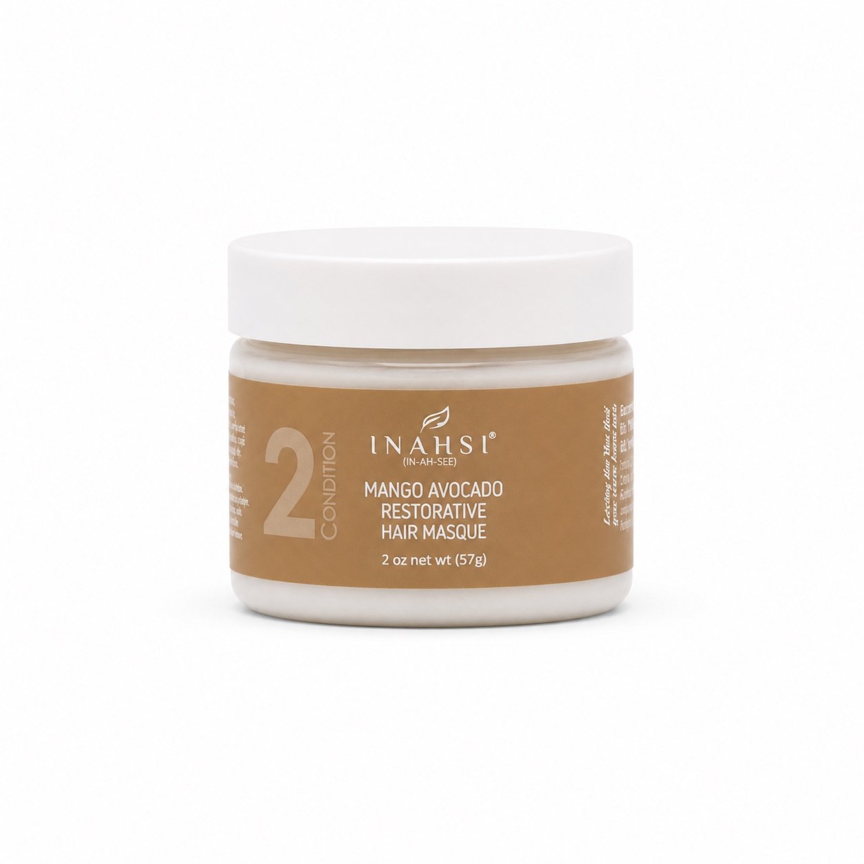 Atkuriamoji plaukų kaukė Inahsi Naturals Mango Avocado Restorative Hair Masque 59 ml.