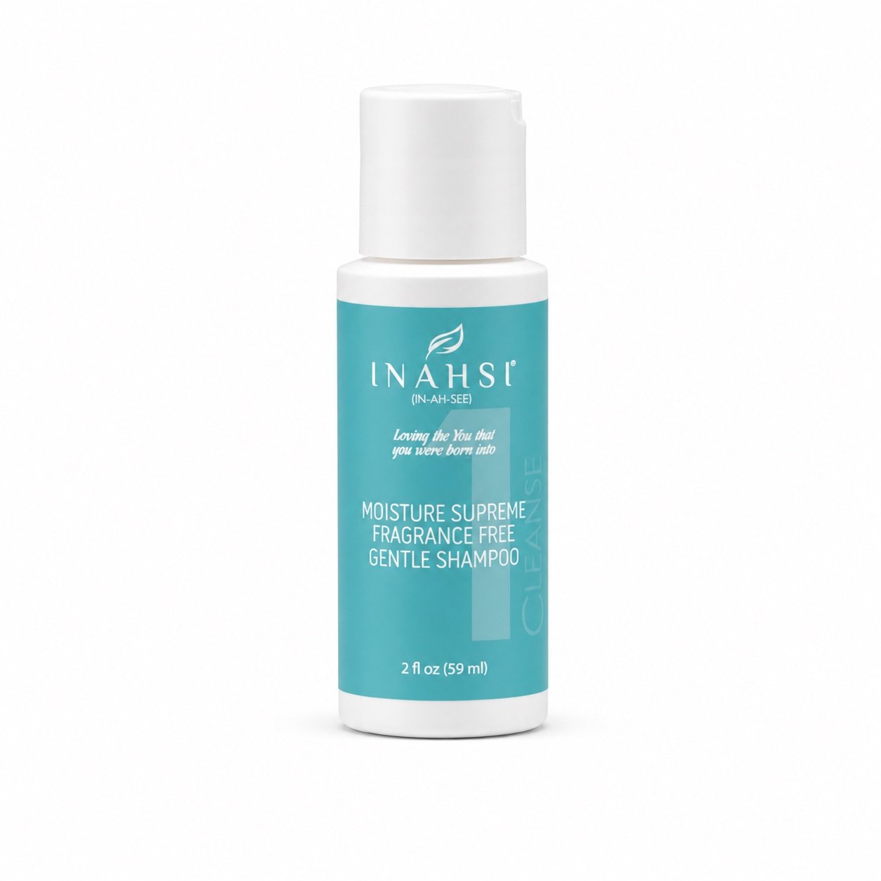 Švelnus drėkinamasis šampūnas Inahsi Naturals Moisture Supreme Fragrance Free Gentle Shampoo 59 ml.