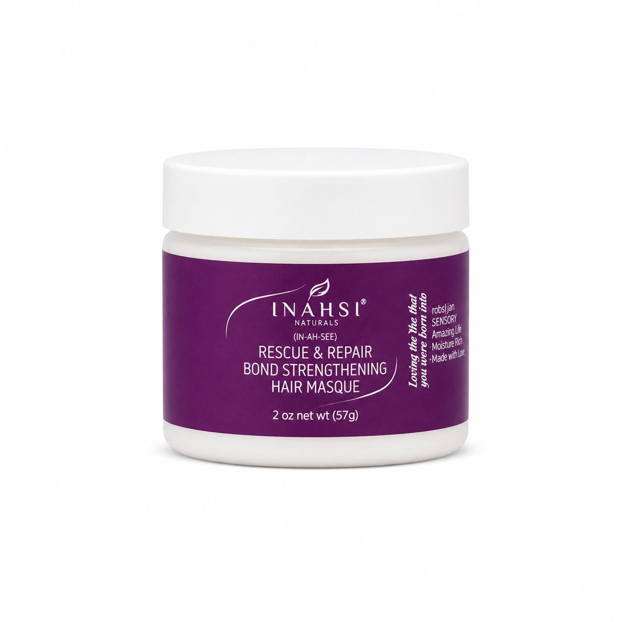 Stiprinamoji plaukų kaukė Inahsi Naturals Rescue & Repair Bond Strengthening Hair Masque 59 ml.