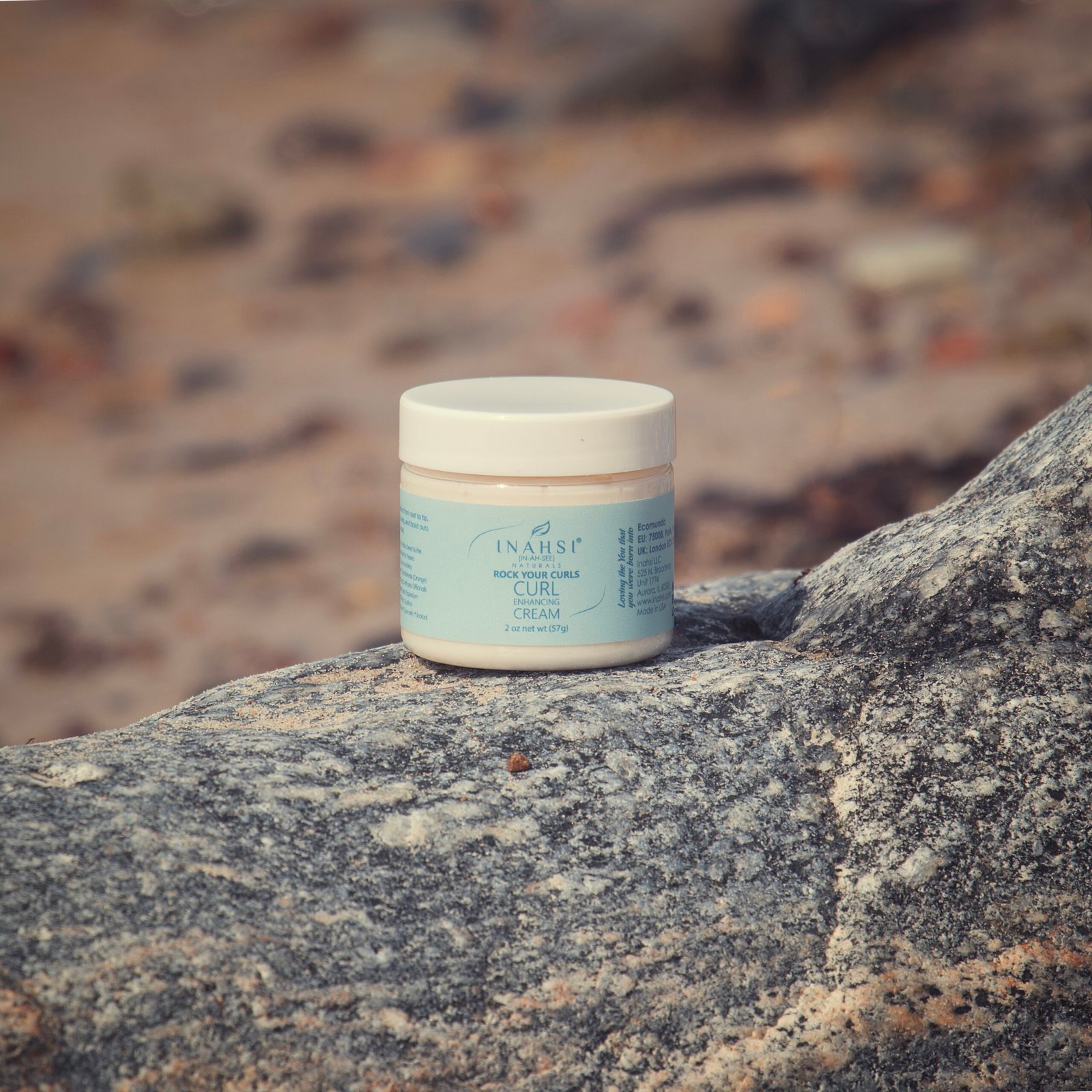 Garbanas išryškinantis kremas Inahsi Naturals Rock Your Curls Curl Enhancing Cream 59 ml. - Image 2