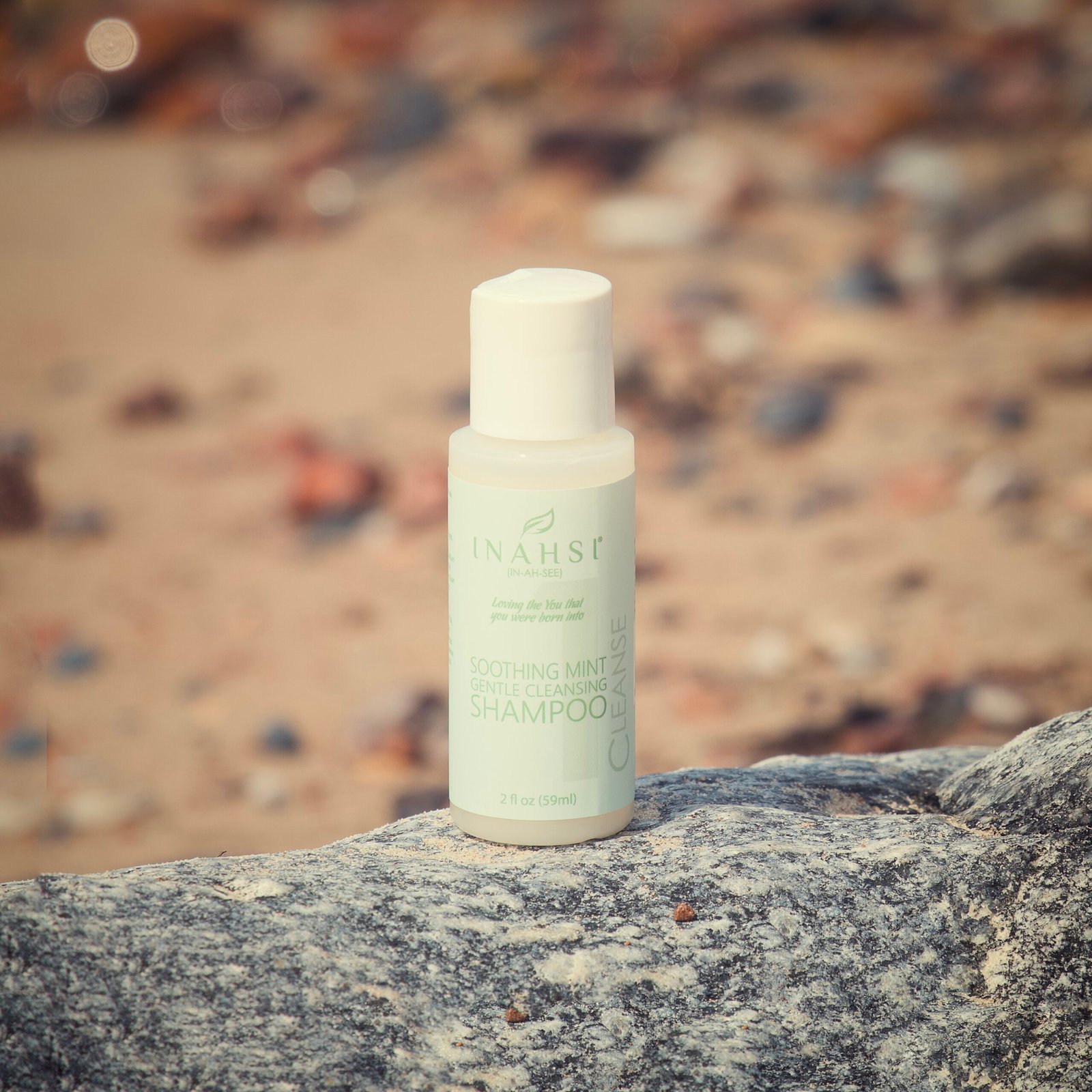 Švelnus šampūnas Inahsi Naturals Soothing Mint Gentle Cleansing Shampoo 59 ml. - Image 2