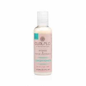 Drėkinamasis kondicionierius Curl Flo Avocado & Organic Lemongrass Conditioner 100 ml.