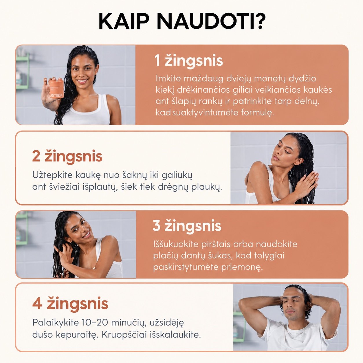 Drėkinamoji kaukė Fix My Curls Moisture Melt 50 g. - Image 4