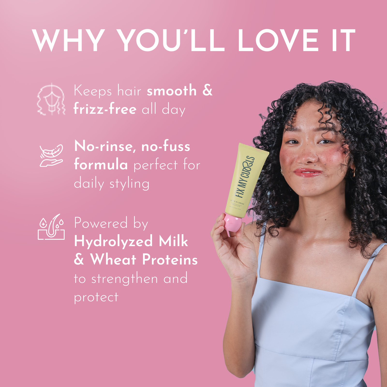 Leave-in kremas Fix My Curls Leave-In Cream 100 ml - Image 2