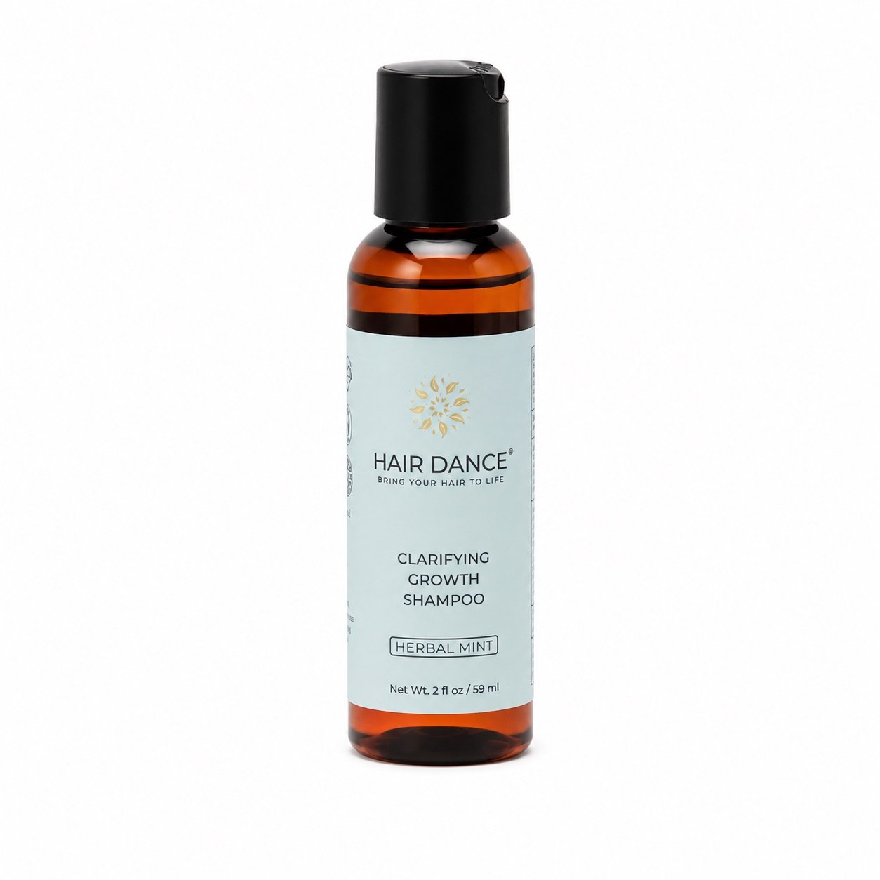 Švelnus valomasis šampūnas Hair Dance Clarifying Growth Shampoo 60 ml.