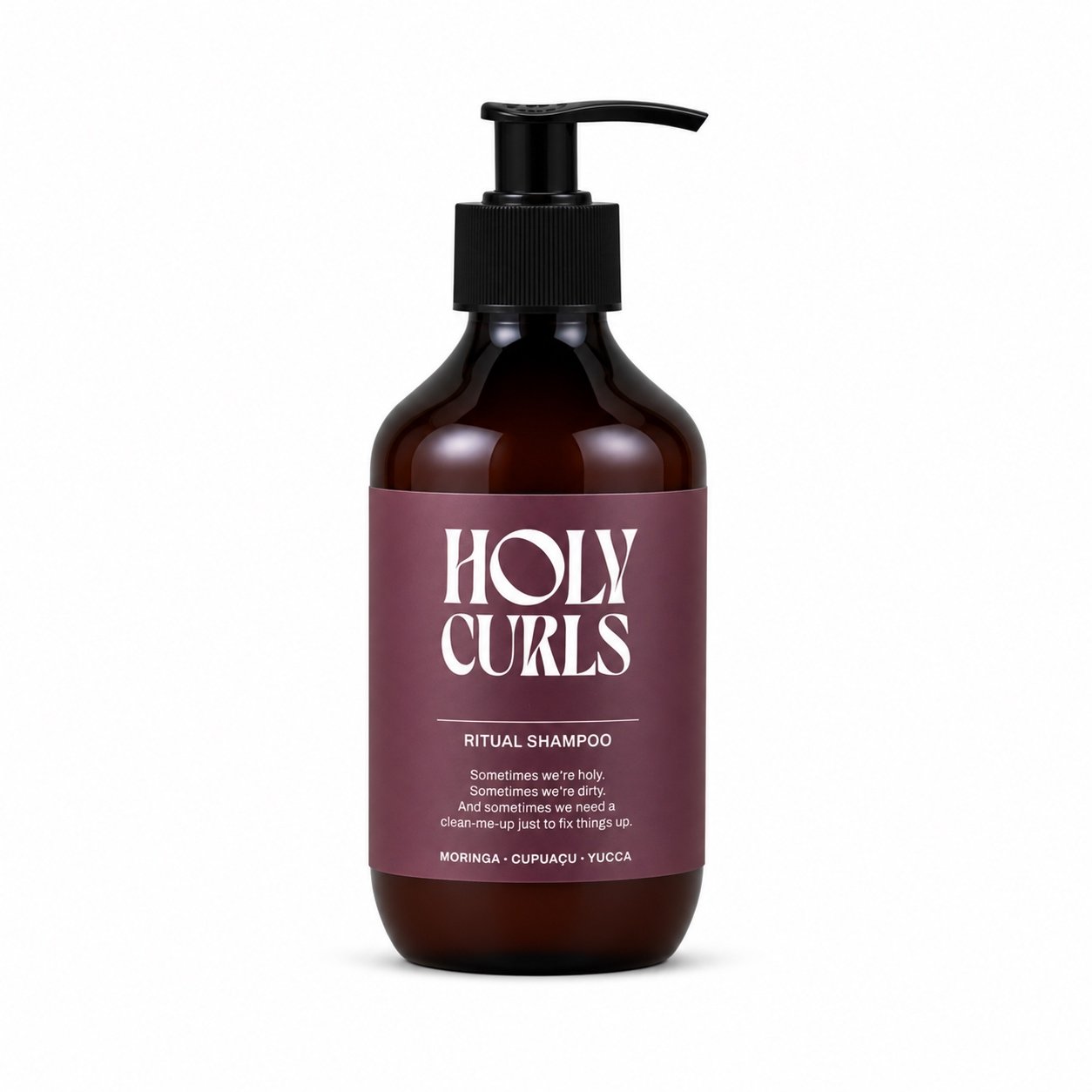Švelnus šampūnas Holy Curls Ritual Shampoo 300 ml.