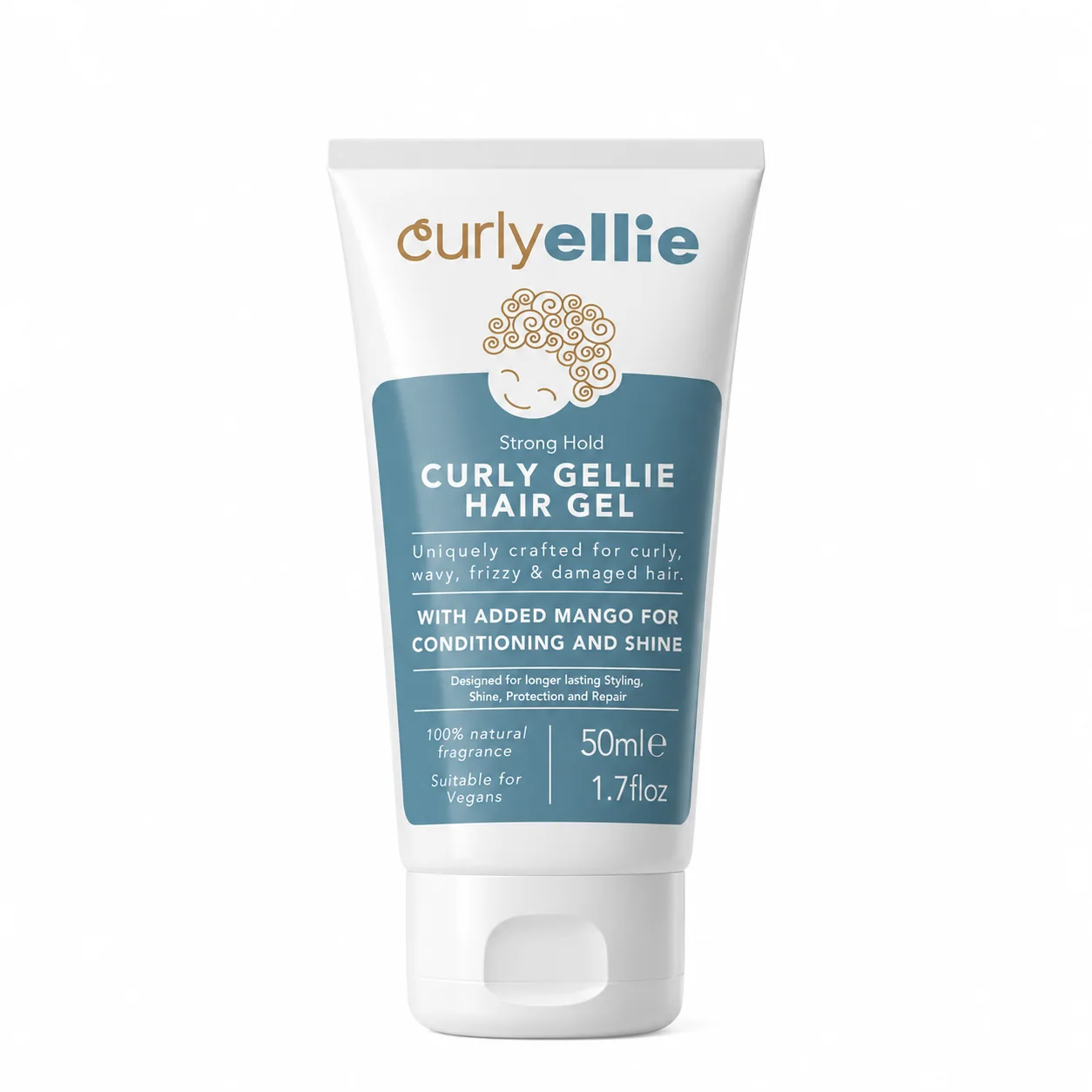 Stiprios fiksacijos gelis CurlyEllie Curly Gellie 50 ml.
